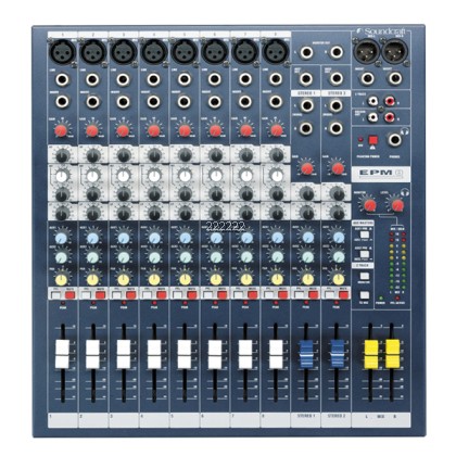 Soundcraft EPM8 10 Channel Analog Mixer with 8 Mic Preamps (EPM 8)